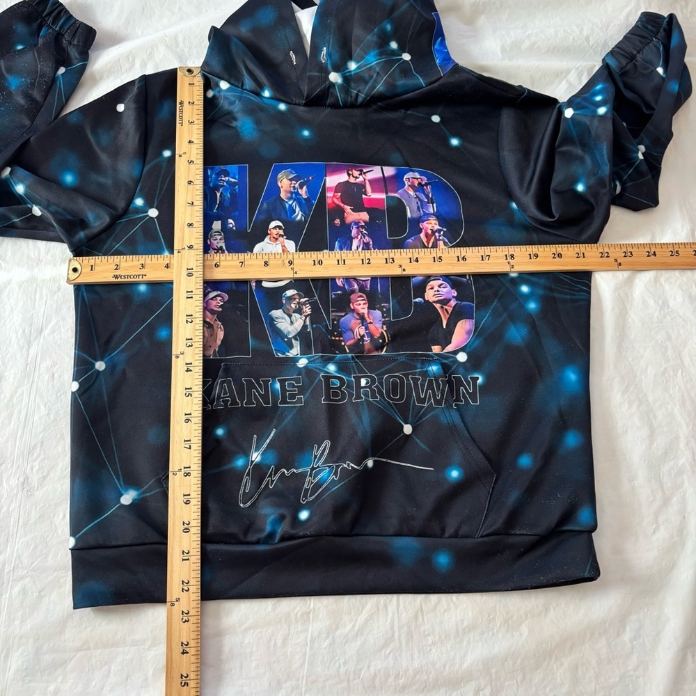 Kane Brown Collection Concert graphic signed sweatshirt hoodie SZ L NWOT - Picture 5 of 9